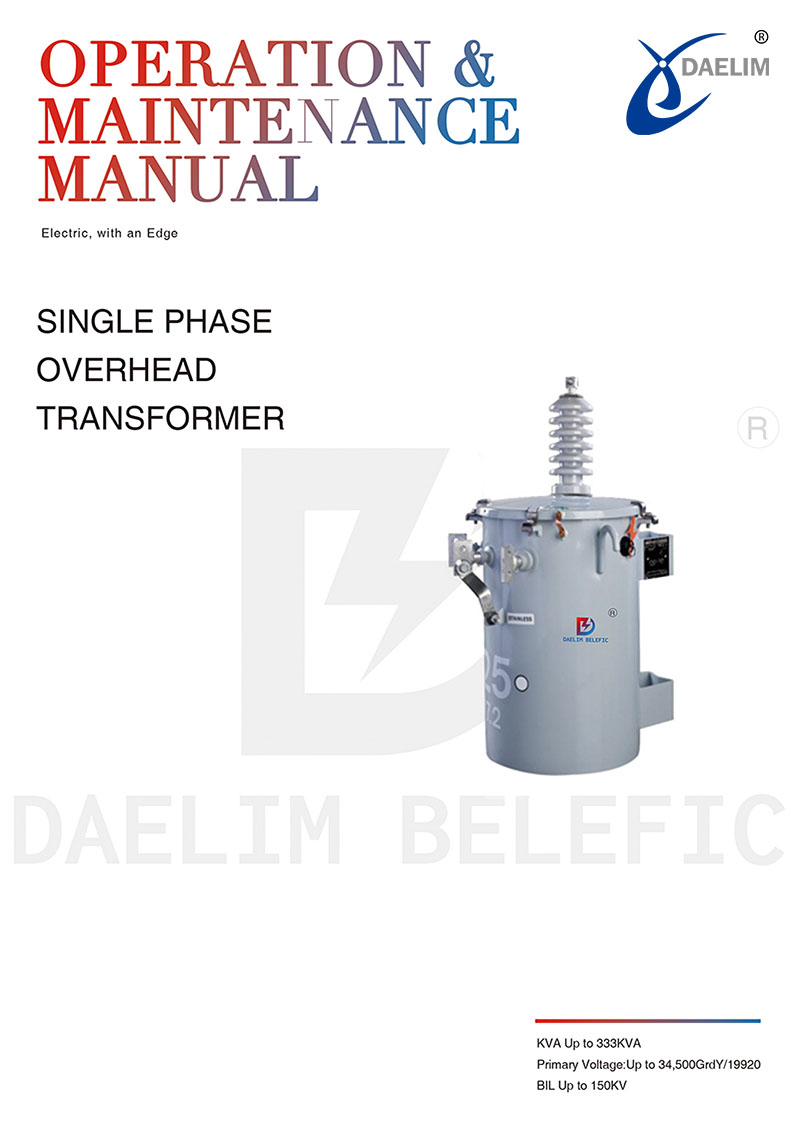 Manual for Single Phase Overhead Transformer