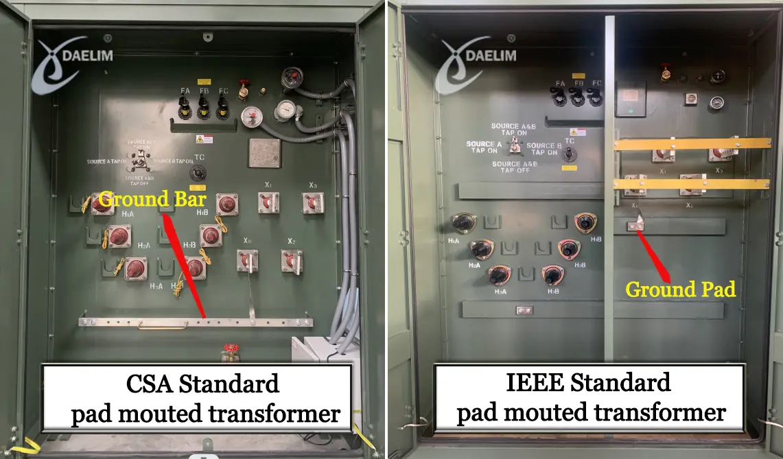 CSA IEEE pad mounted transformer