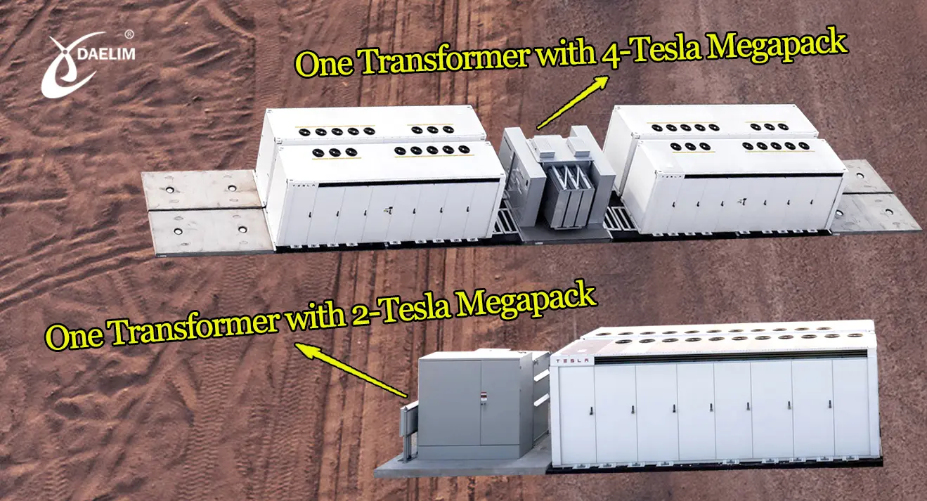 tesla megapack transformer design