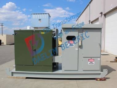 Skid mount transformer solution with3 phase pad mounted transformer inside