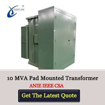10 MVA 3 phase pad mounted transformer