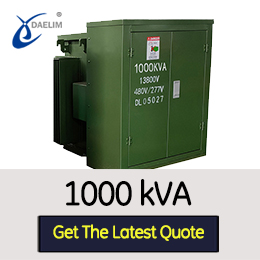 1000 kVA 3 phase pad mounted transformer