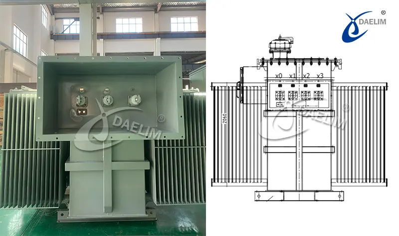 2500 kVA (2.5 MVA) Substation Transformer Drawing