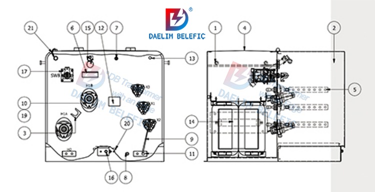 250 kva transformer drawing