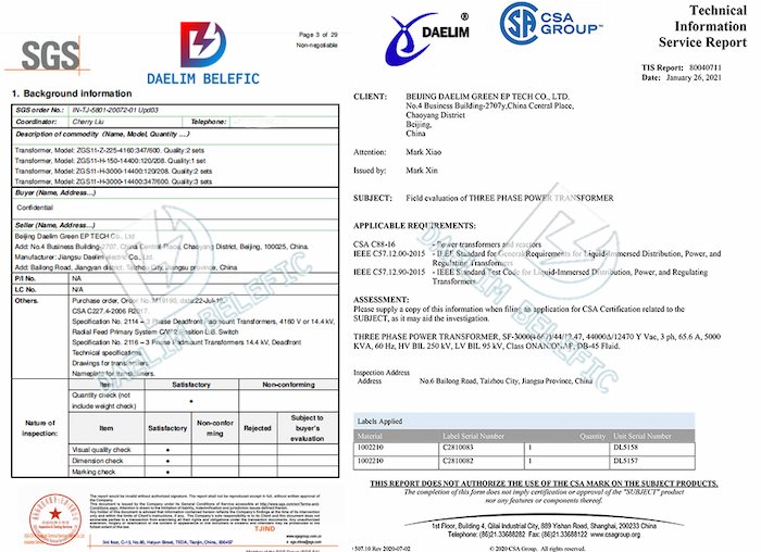 3000kVA-transformer-certifications