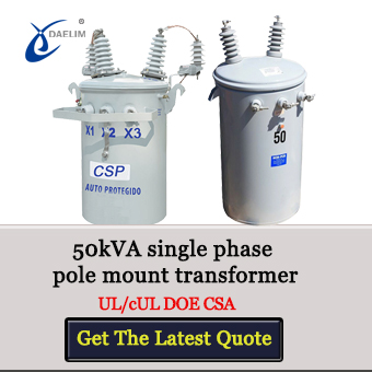 50 kva single phase pole mount transformer