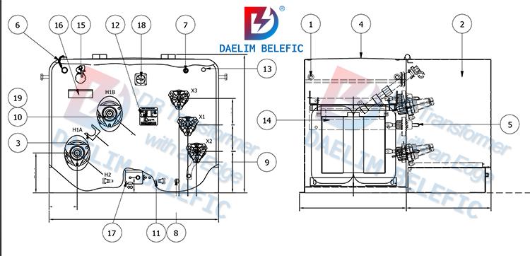 50 kva transformer drawing