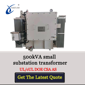 500 kva small substation transformer