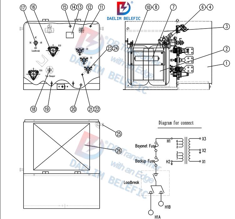 75kva transformer drawing