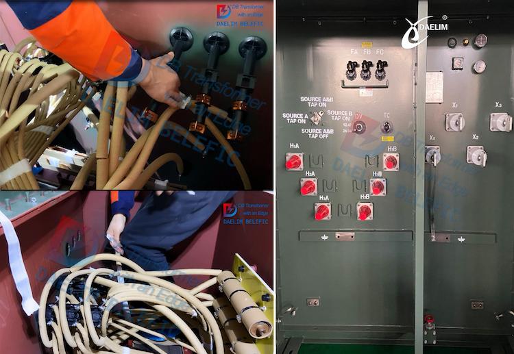 What is inside a pad mounted transformer