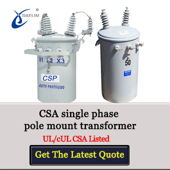 single phase pole mounted transformer