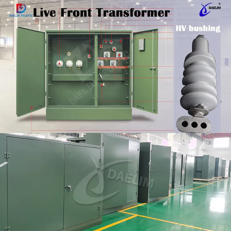 Live front pad mounted transformer