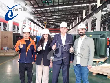 Dubai Wind Turbine Manufacturer Visit Daelim Transformer Factory