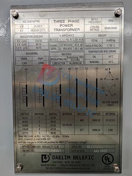 electrical-power-transformer-nameplate