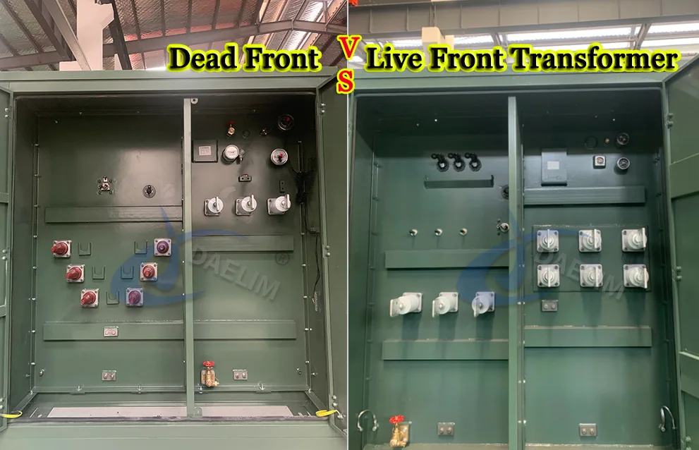 live front vs dead front transformer