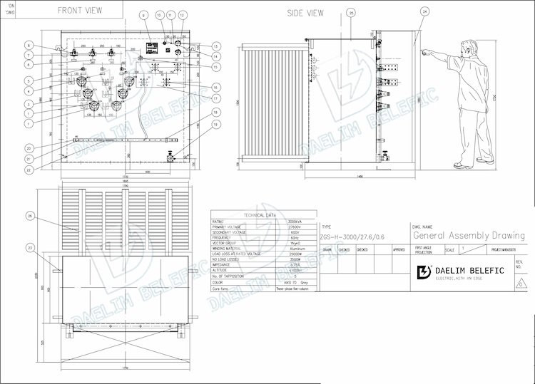 pad-mounted-transformer-drawing