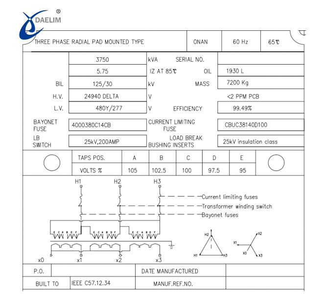 pad-mounted-transformer-nameplate