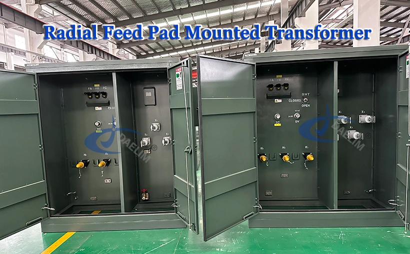 radial feed pad mounted transformer