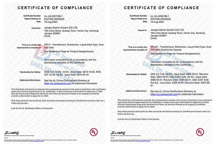 ul listed transformer