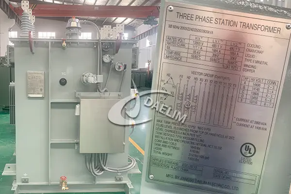 Substation transformer with UL