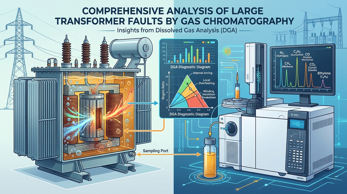 Umfassende Analyse von Großtransformatorfehlern durch Gaschromatographie