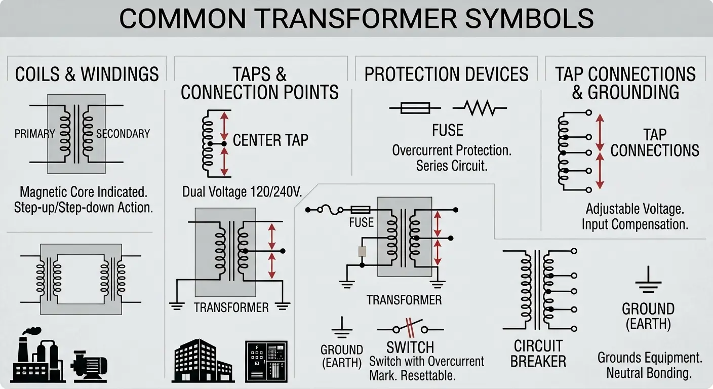 Common Transformer Symbols