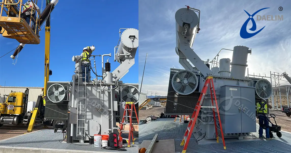 Transformator o mocy 33 MVA i napięciu 230 kV przeznaczony do projektu elektrowni słonecznej w Los Angeles