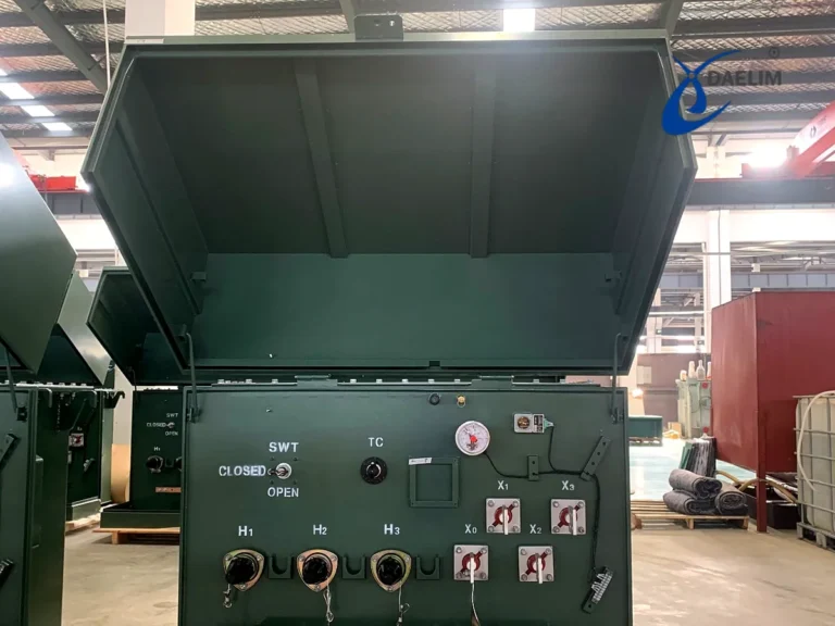 Pad mounted auxiliary transformer for energy storage station in Alberta